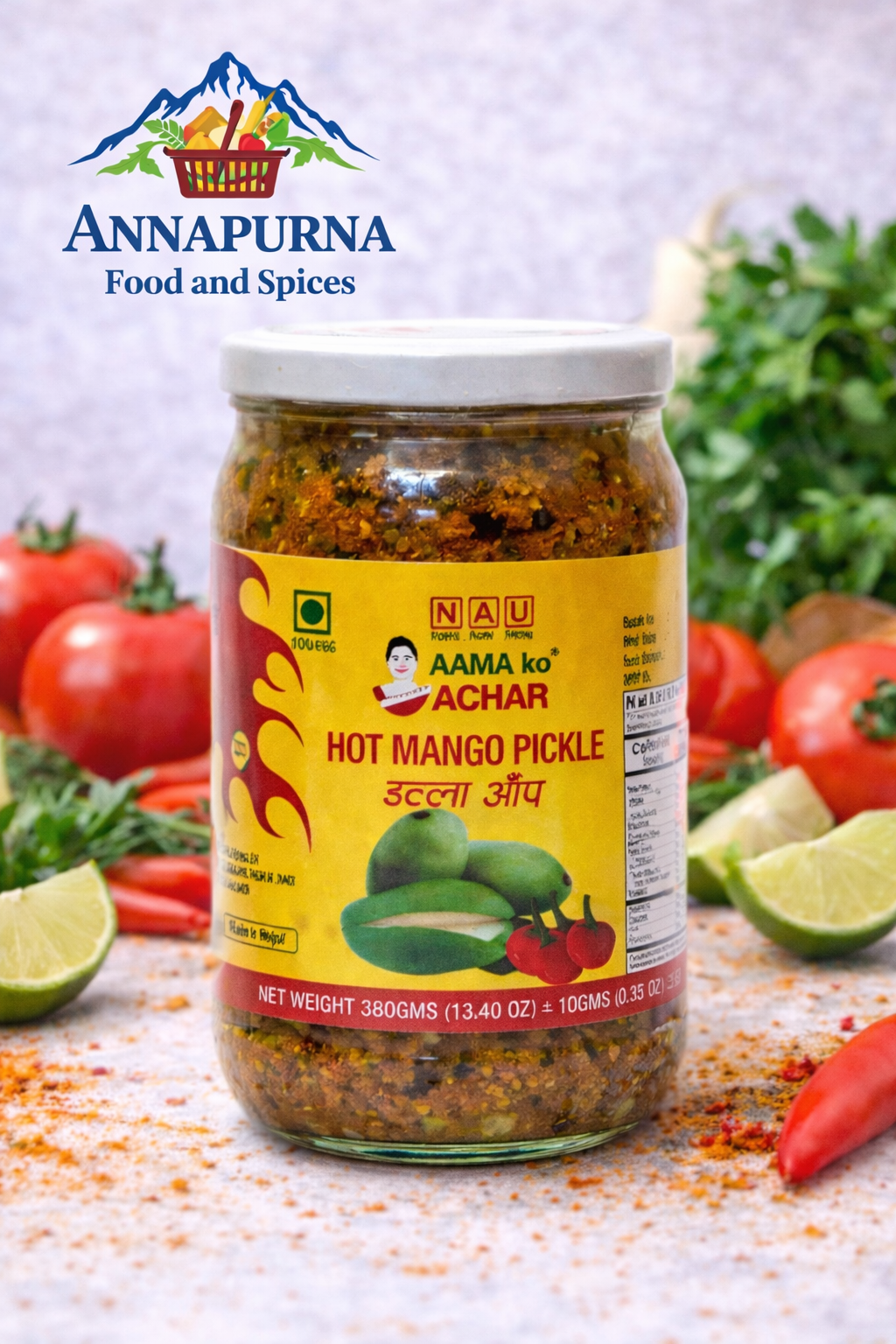 Dalla Mango Pickle (Glass Jar) Aama Ko Achar