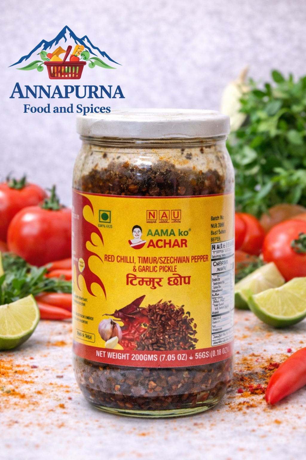 Timmur Chhop (Glass Jar) Aama Ko Achar
