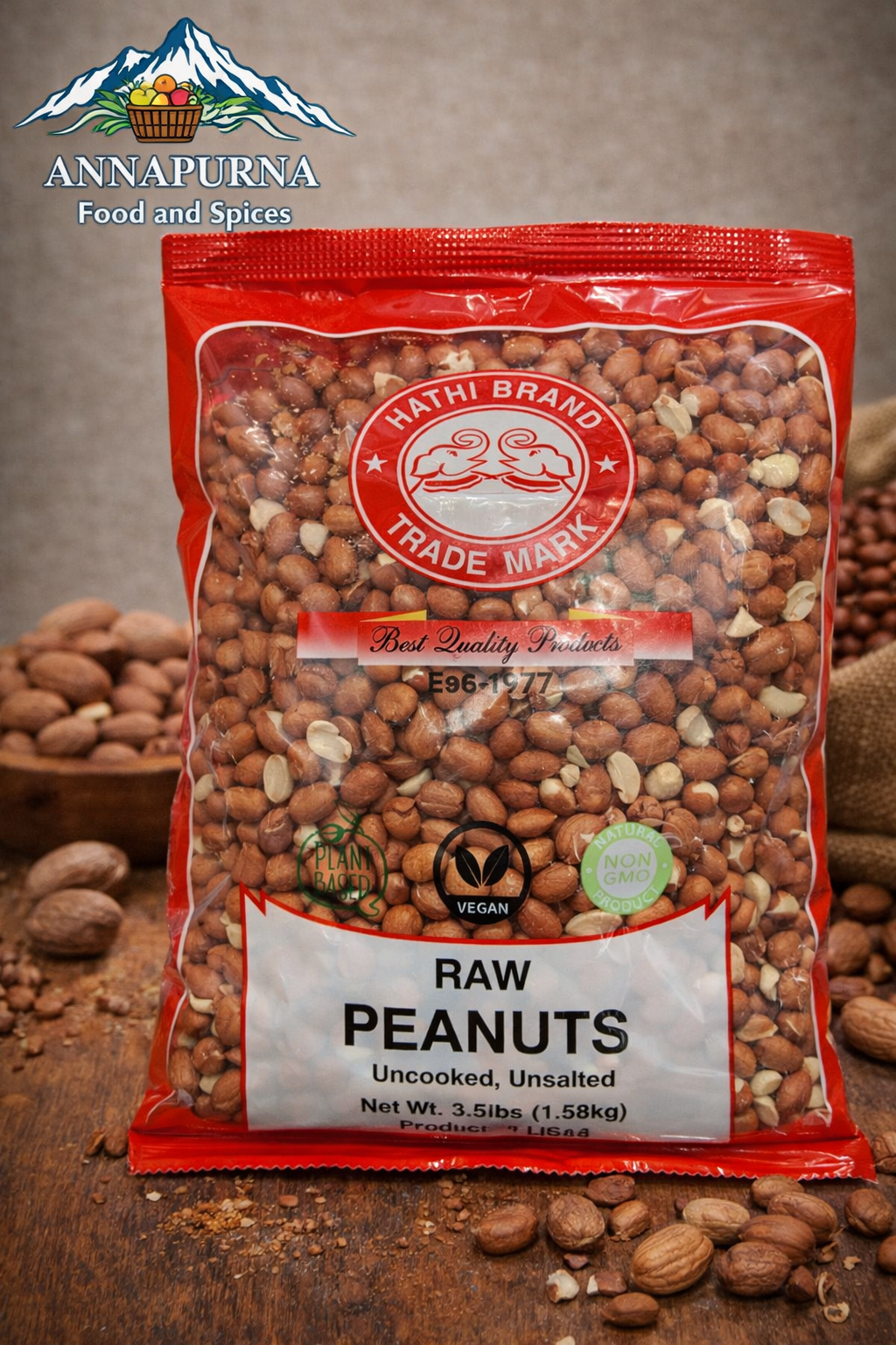 Peanuts Raw 3.5 Lb Hathi