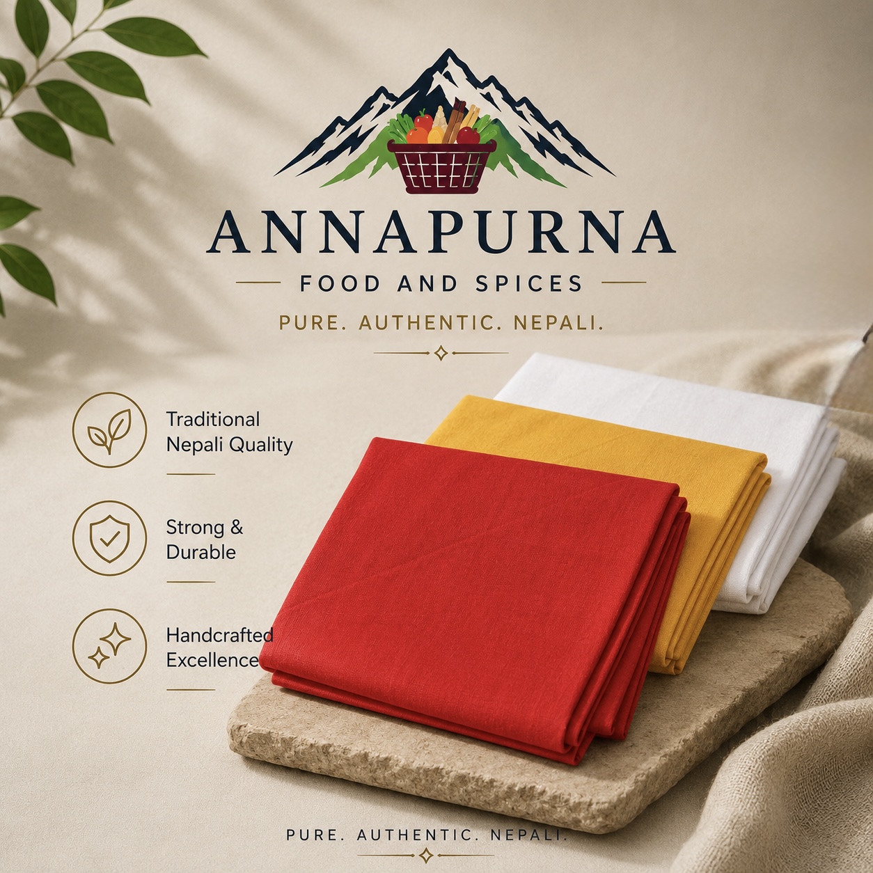 SANSKRITI Cotton Pooja Cloth 3 Color