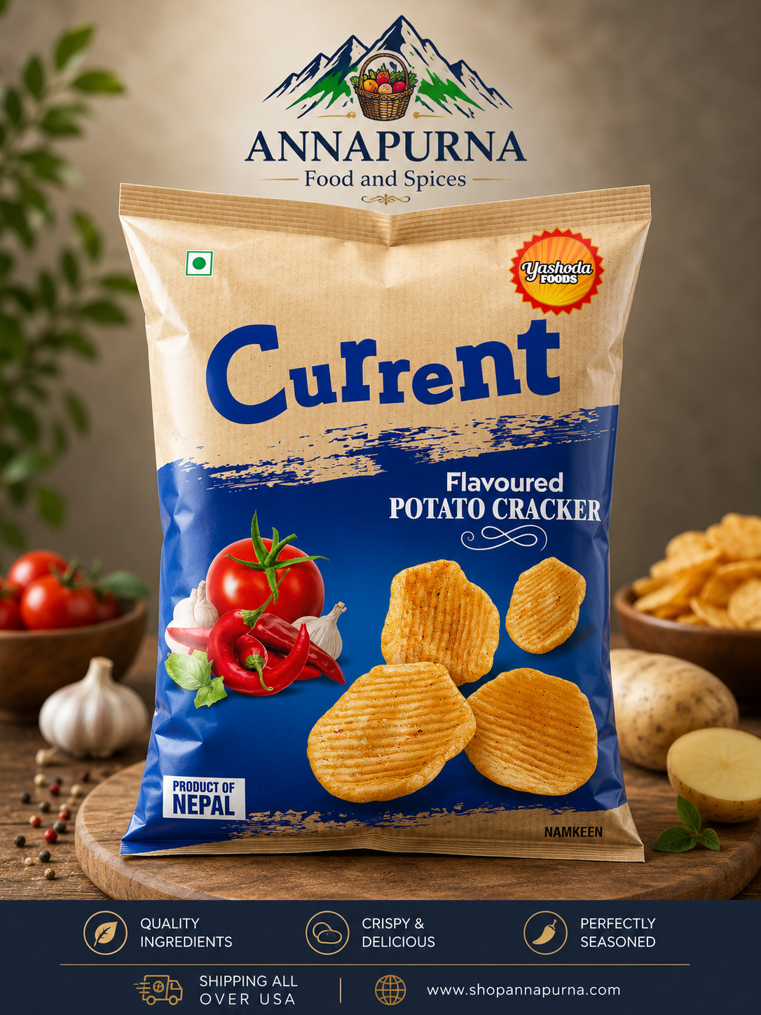 CURRENT Potato Crackers 50g