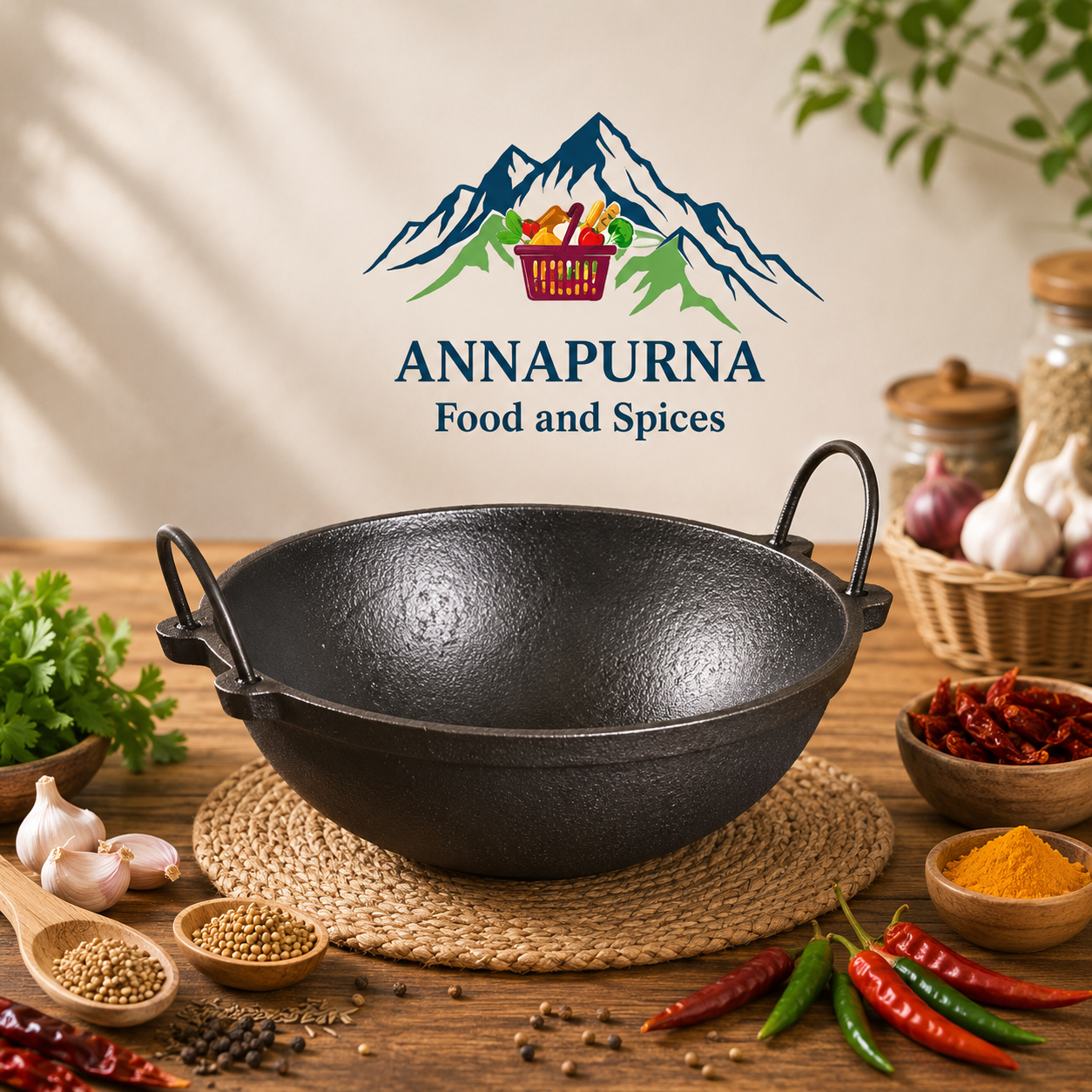 Kit Karai 15.5 Inch (Cast Iron)